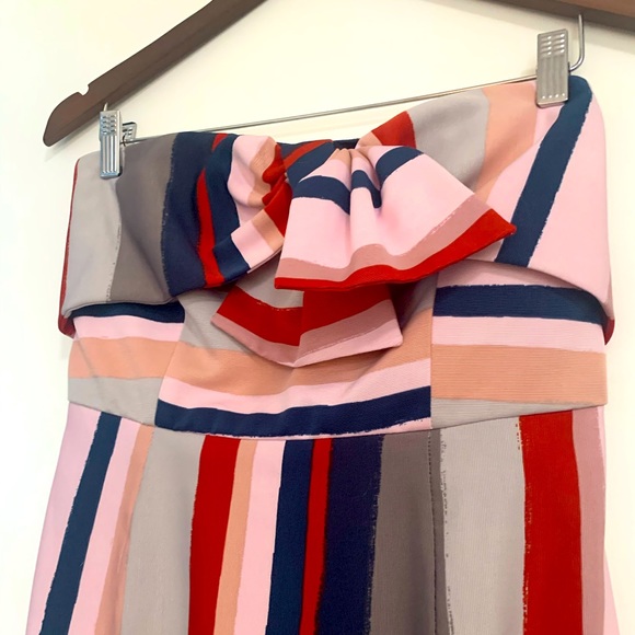 Sam Edelman strapless striped dress with bow - Picture 3 of 8